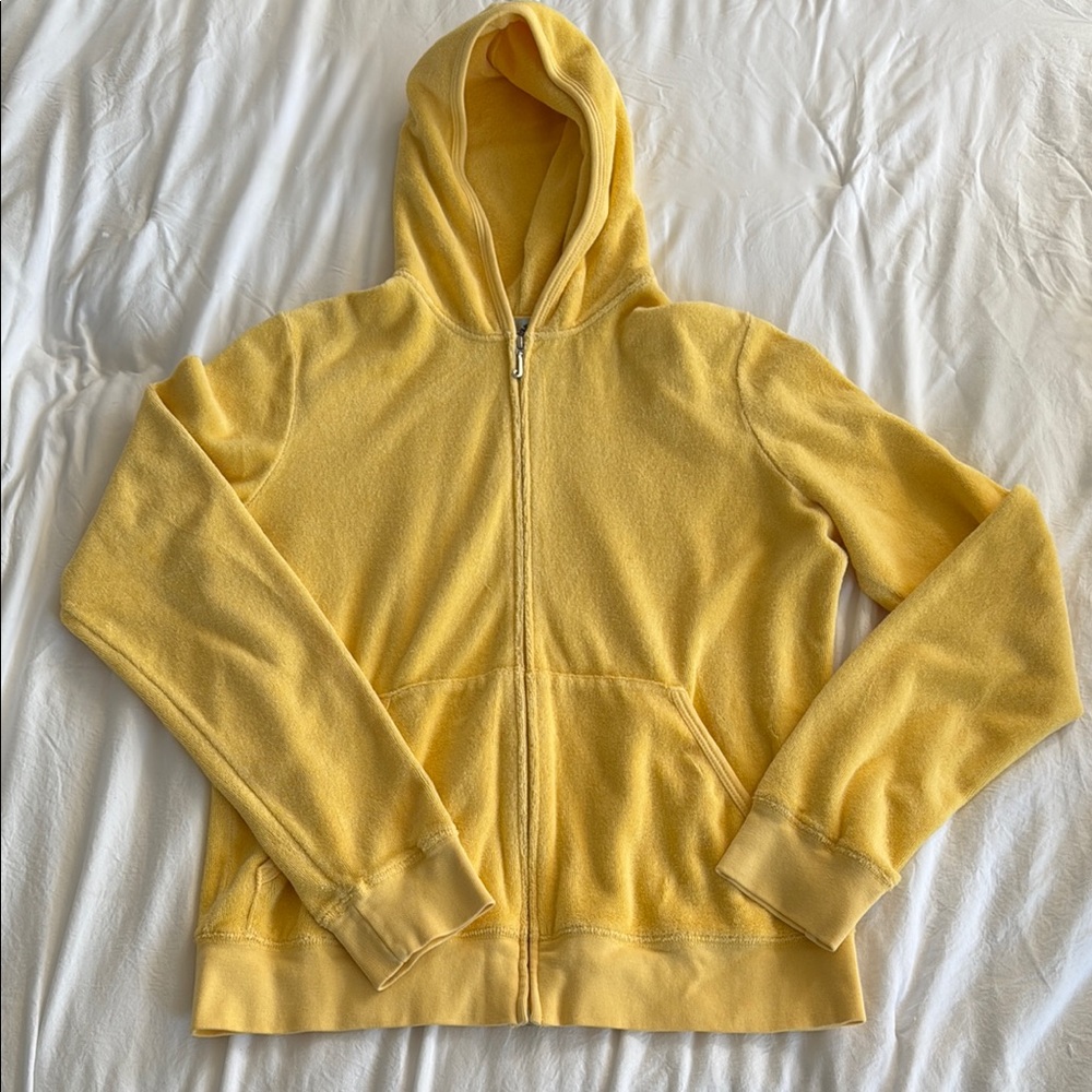 Juicy Couture Cream Terry Cloth Hoodie